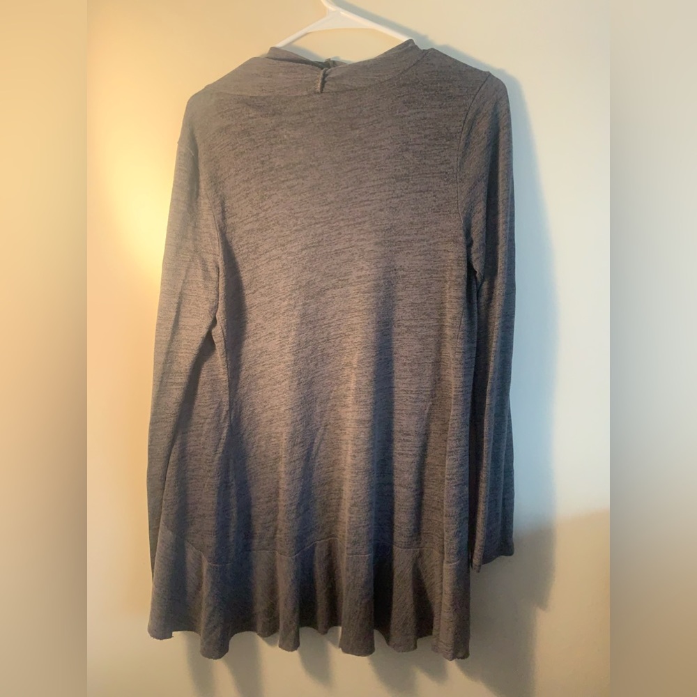 Short Cardigan, Grey , Sweater, cotton